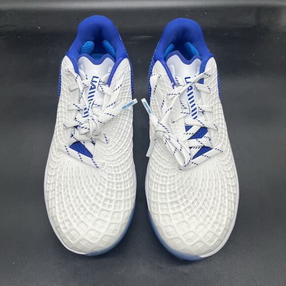 Under Armour Women's Glyde 2.0 MT Size 8 Softball Cleat Blue White 3026601-101 - Picture 3 of 9